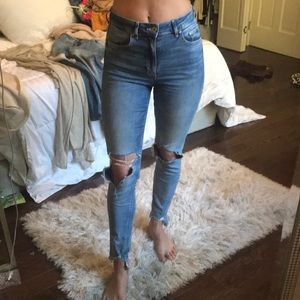 H&M distressed jeans